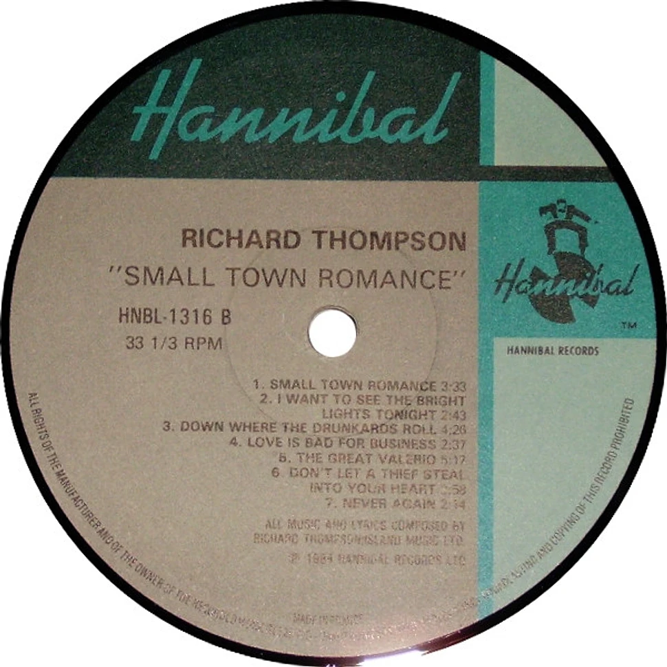 Richard Thompson - Small Town Romance (Live / Solo In New York)