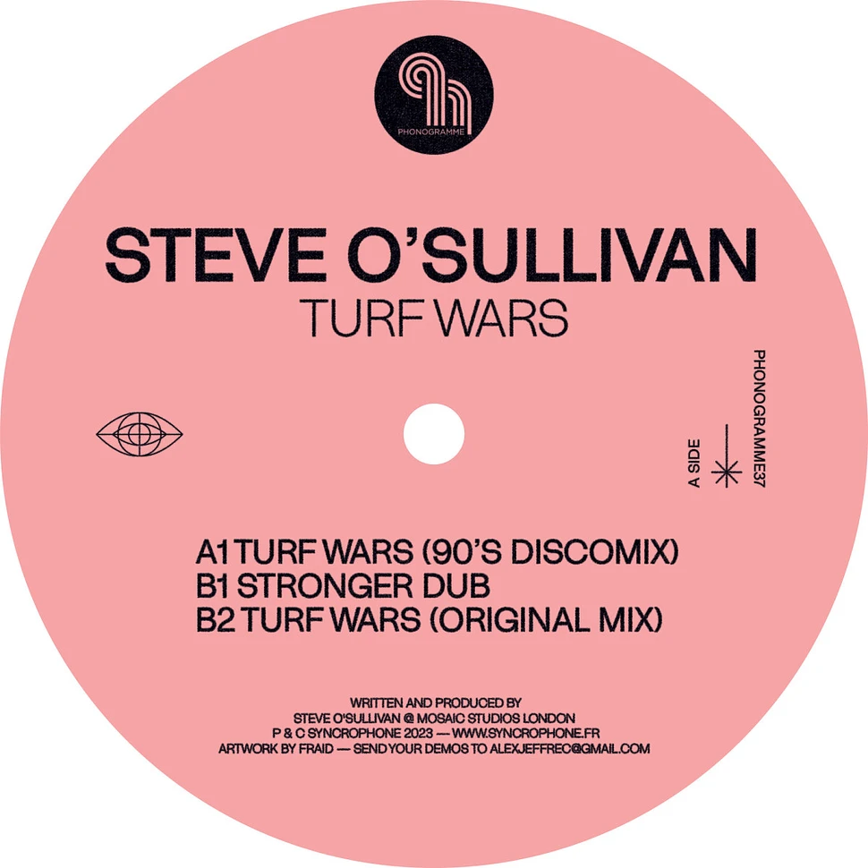Steve O'Sullivan - Turf Wars EP Pink Colored Vinyl Edition