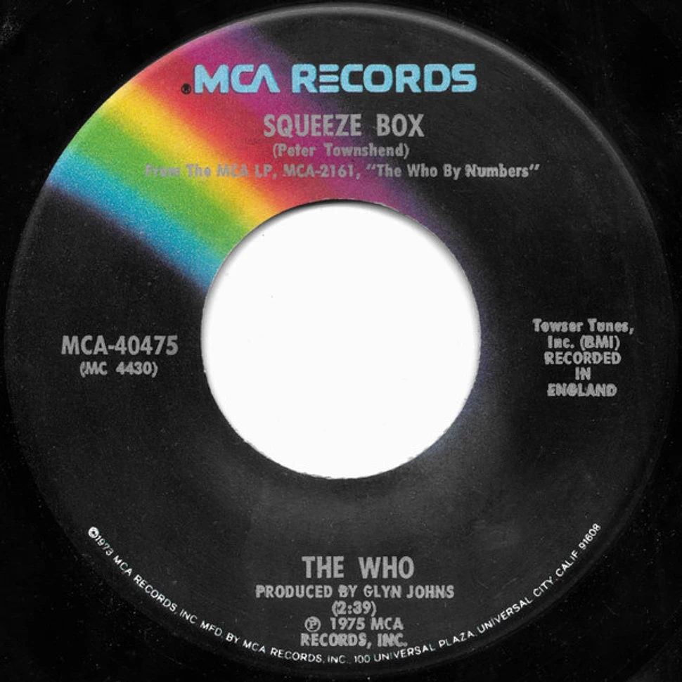 The Who - Squeeze Box / Success Story