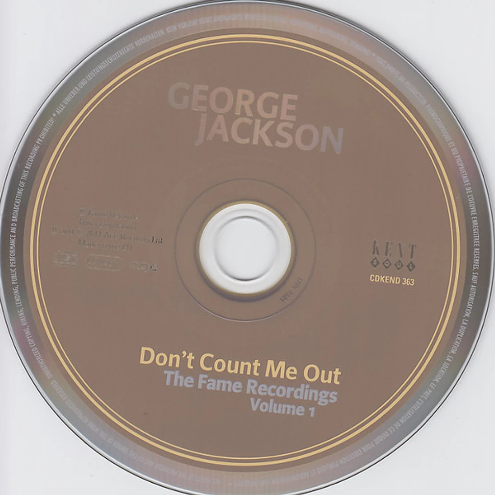 George Jackson - Don't Count Me Out. The Fame Recordings Volume 1