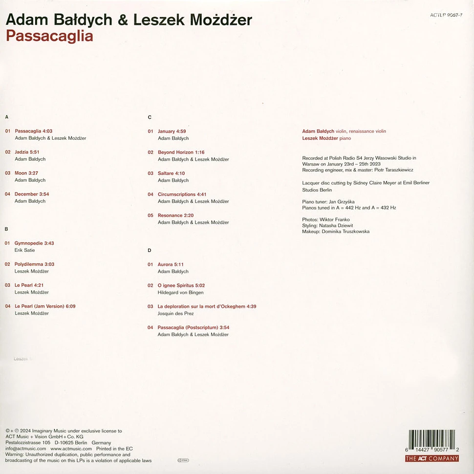 Adam Baldych & Leszek Mozdzer - Passacaglia Rose Mint Vinyl Edition