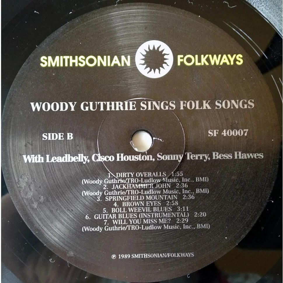 Woody Guthrie With Leadbelly, Cisco Houston, Sonny Terry And Bess Hawes - Sings Folk Songs