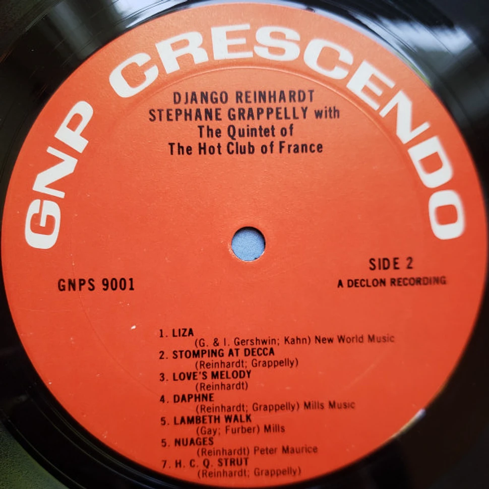 Django Reinhardt & Stéphane Grappelli With Quintette Du Hot Club De France - The Quintet Of The Hot Club Of France