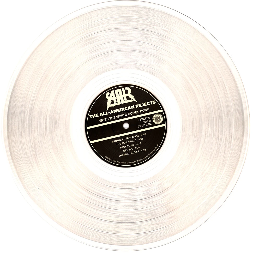 The All-American Rejects - When The World Comes Down 15th Anniversary Clear Vinyl Edition