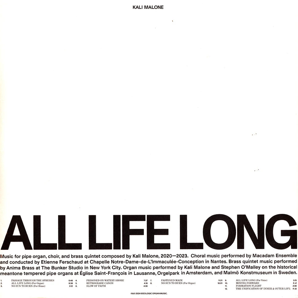 Kali Malone - All Life Long