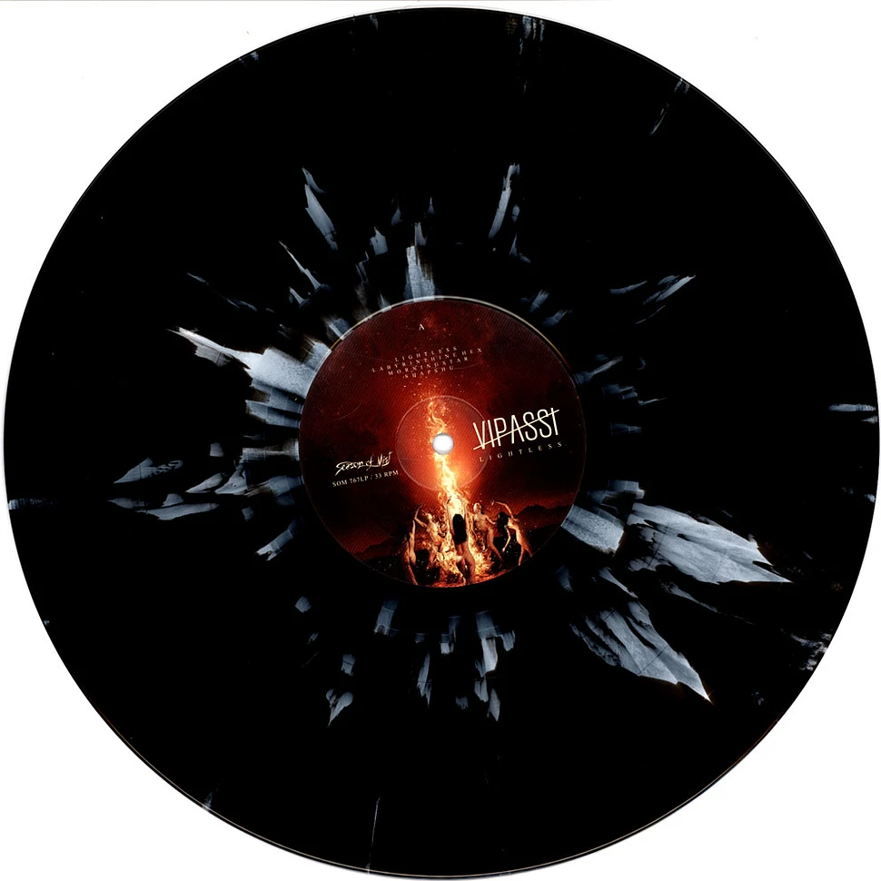 Vipassi - Lightless Black / White Splatter Vinyl Edition