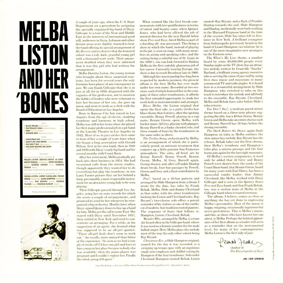 Melba Liston - Melba Liston and Her 'Bones