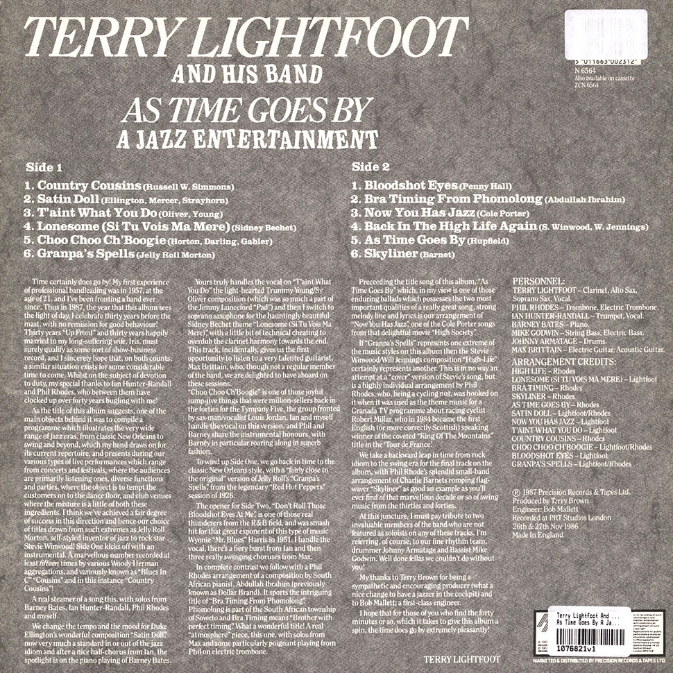 Terry Lightfoot And His Band - As Time Goes By A Jazz Entertainment By...