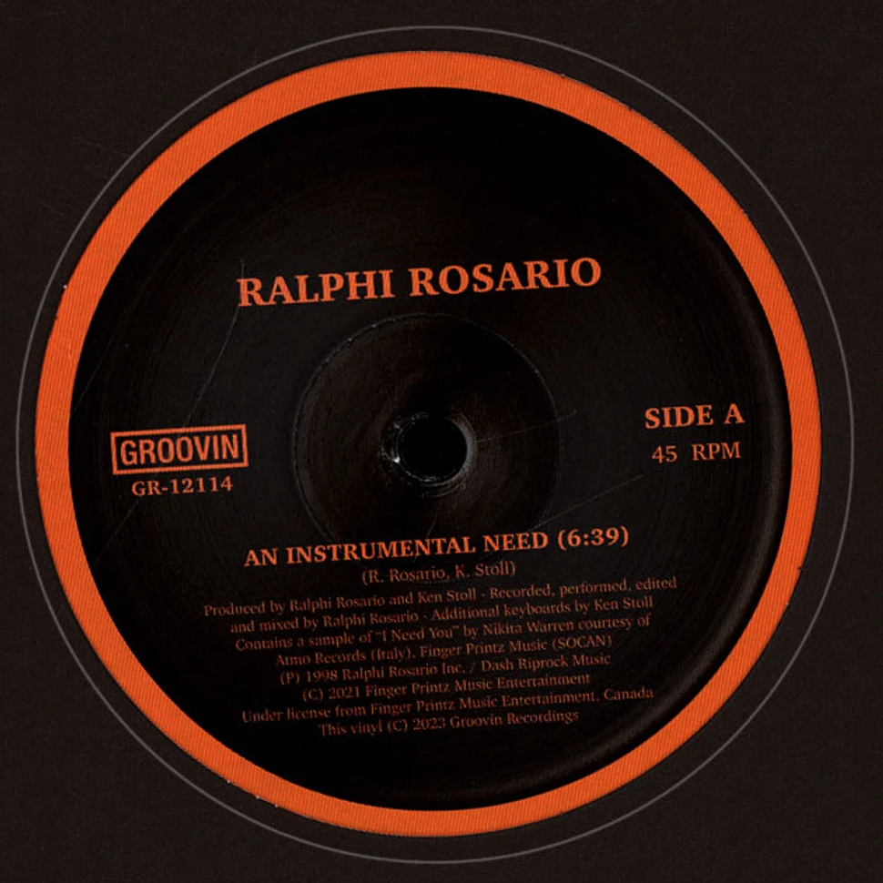 Ralphi Rosario - An Instrumental Need