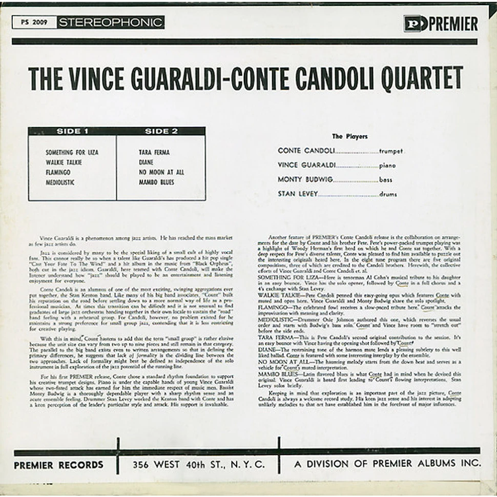 The Vince Guaraldi - Conte Candoli Quartet - The Vince Guaraldi - Conte Candoli Quartet