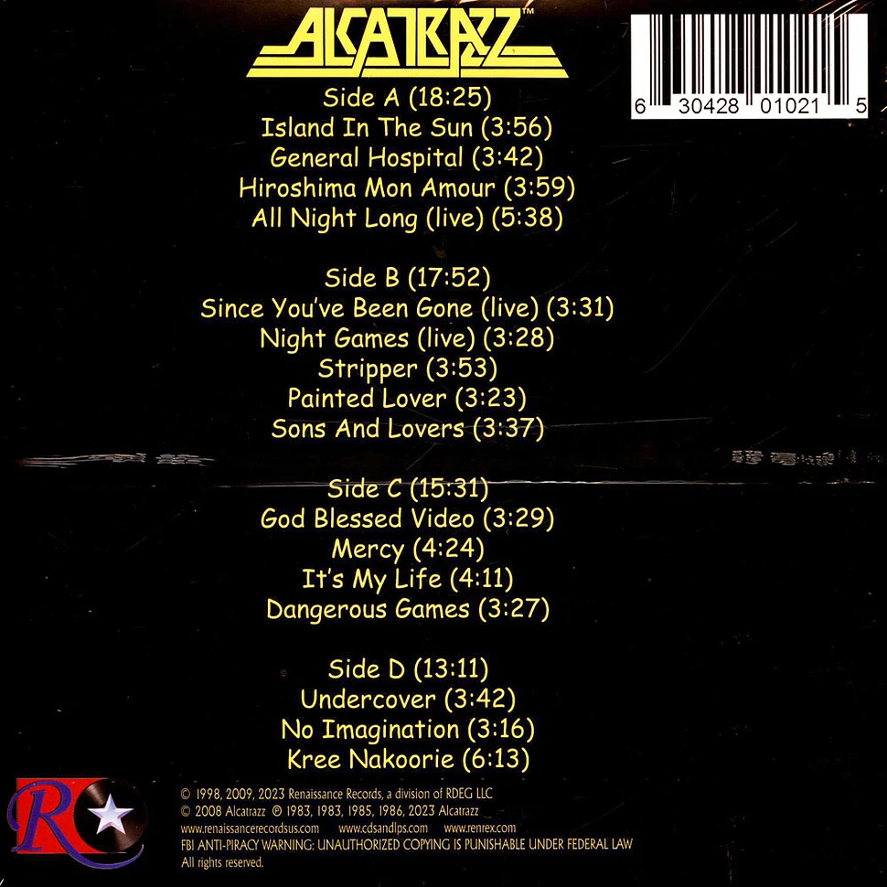 Alcatrazz - The Very Best Of Alcatrazz Red Vinyl Edition