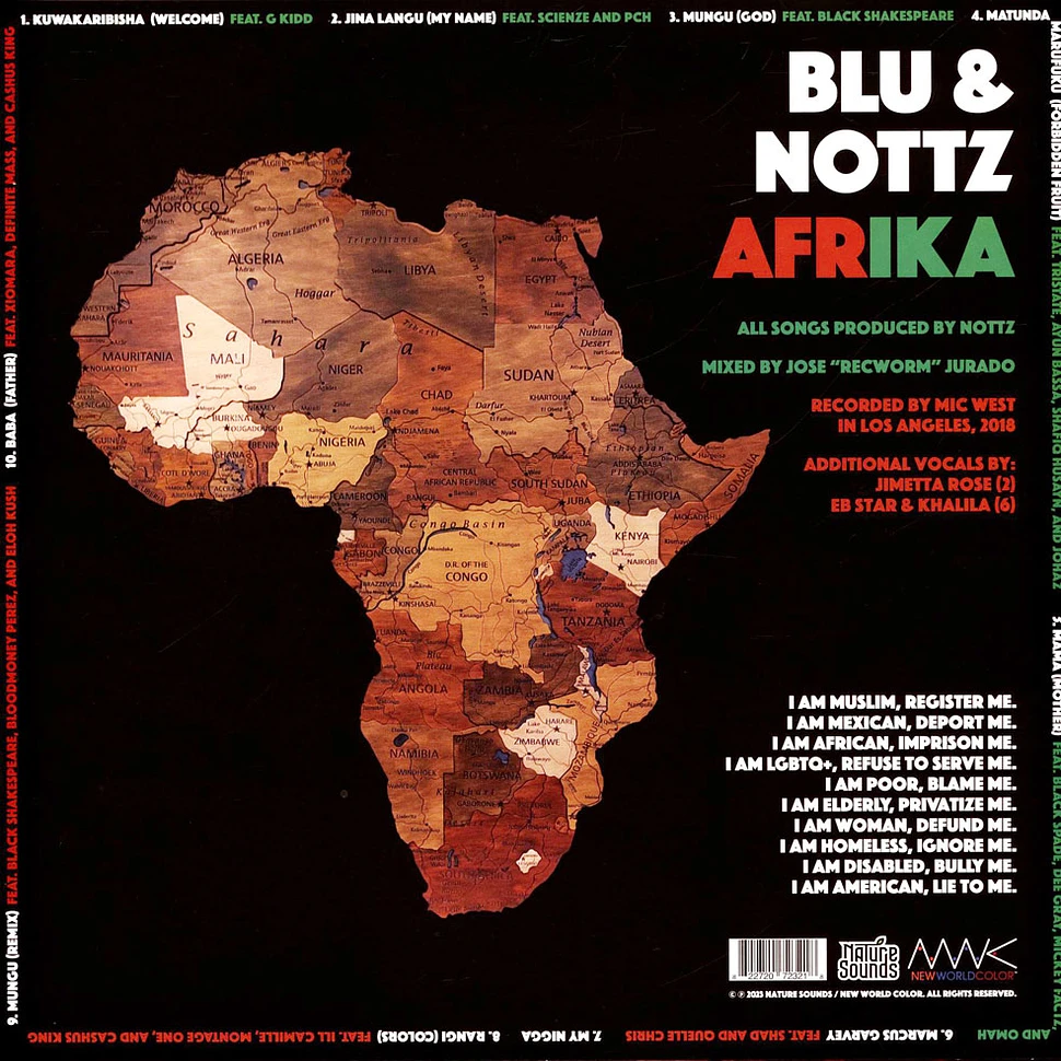 Blu & Nottz - Afrika Colored Vinyl Edition