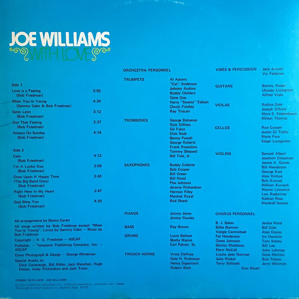 Joe Williams - With Love