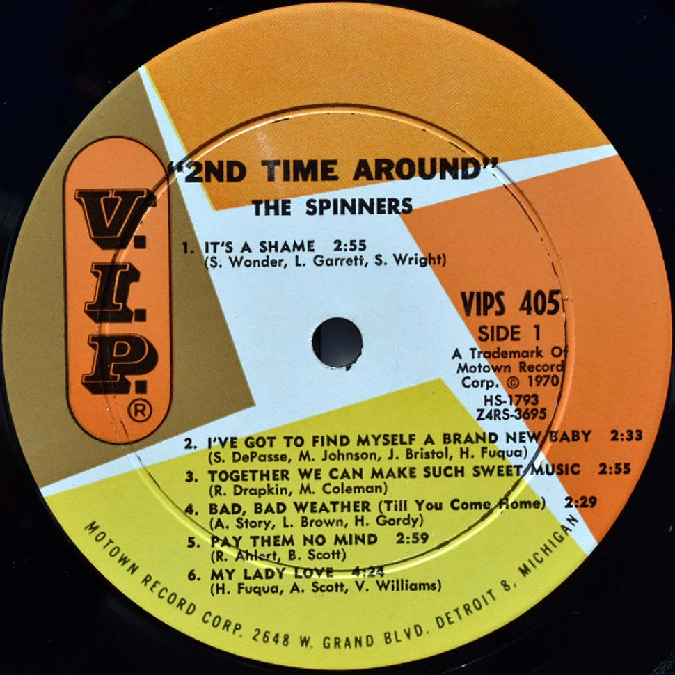 Spinners - 2nd Time Around - Vinyl LP - 1970 - US - Original | HHV