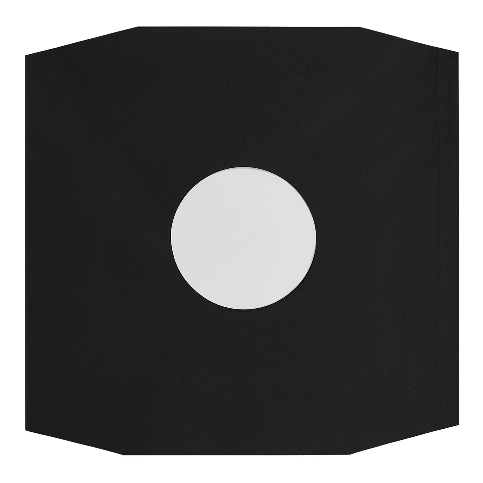 50x 12" Record Inner Sleeves - Innenhüllen (Eckschnitt / schwarz 80 g/m²)