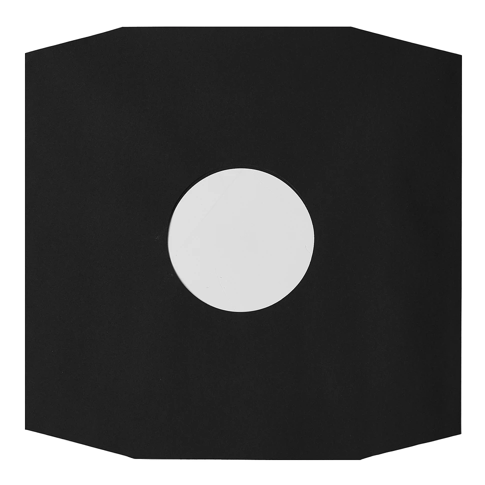 50x 12" Record Inner Sleeves - Innenhüllen (Eckschnitt / schwarz 80 g/m²)