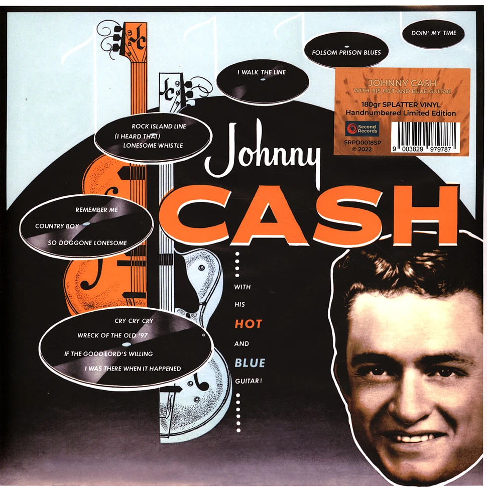 Johnny Cash - With His Hot And Blue Guitar Orange/Black Splatter Vinyl Edition