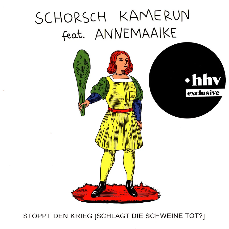 Schorsch Kamerun - Stoppt Den Krieg Feat. Annemaaike HHV Exclusive Yellow Vinyl Edition