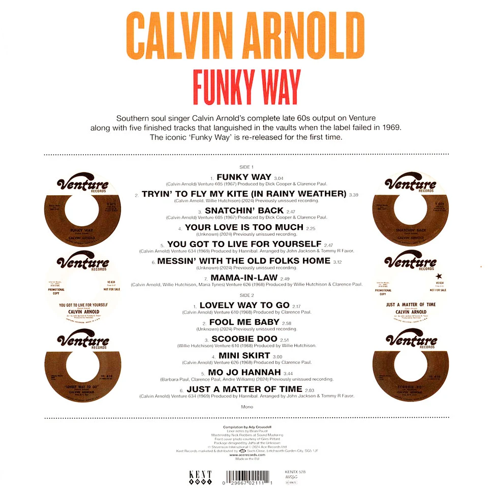 Calvin Arnold - Funky Way: Venture Recordings 1967-1969