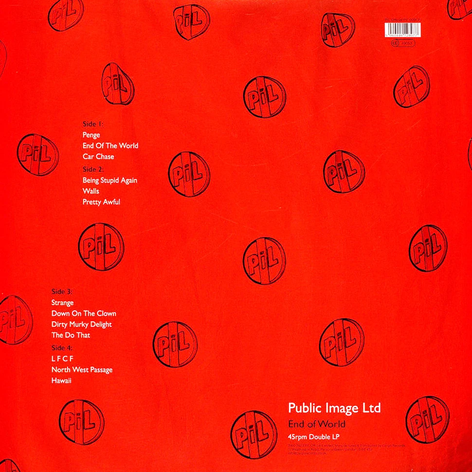 Public Image Ltd - End Of World Neon Green Vinyl Edition