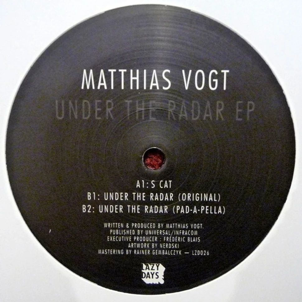 Matthias Vogt - Under The Radar EP