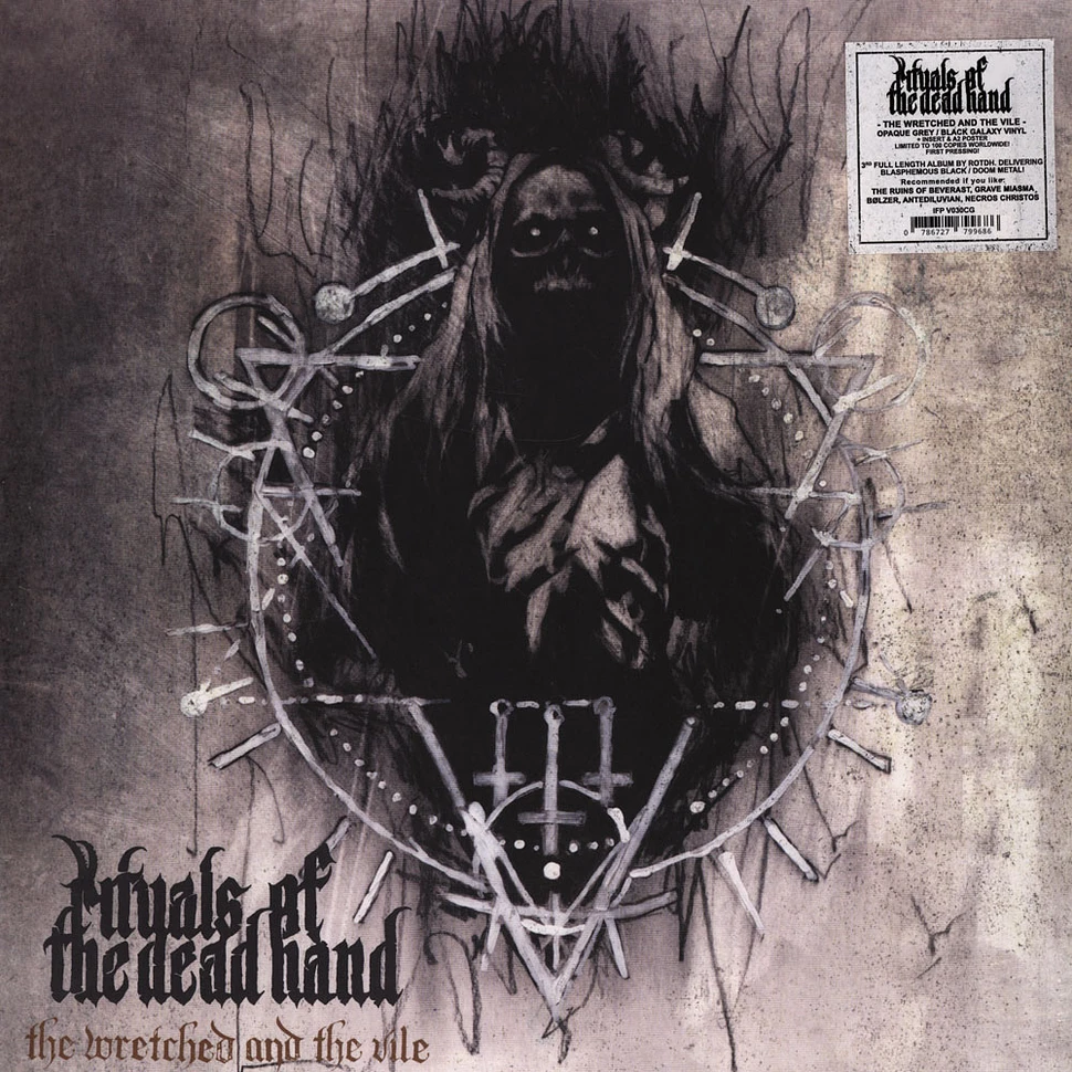 Rituals Of The Dead Hand - The Wretched And The Vile Opaque Grey / Black Galaxy Vinyl Edition