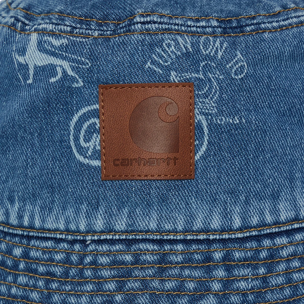 Carhartt WIP - Stamp Bucket Hat "Maitland" Stamp Denim, 13.5 o