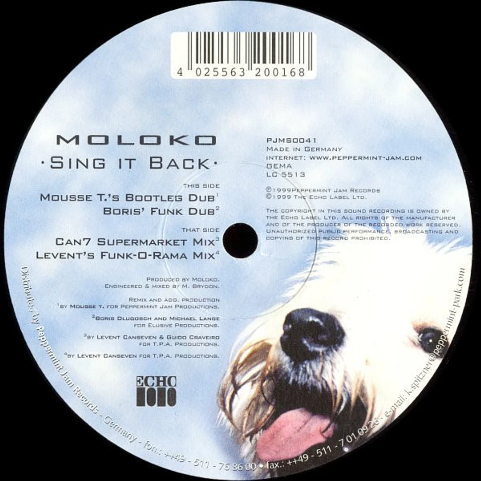 Sing sing альбом. Sing it back Moloko Ноты. Sing it back Moloko текст. Moloko Sing it back (CDM). 2006 - Moloko.