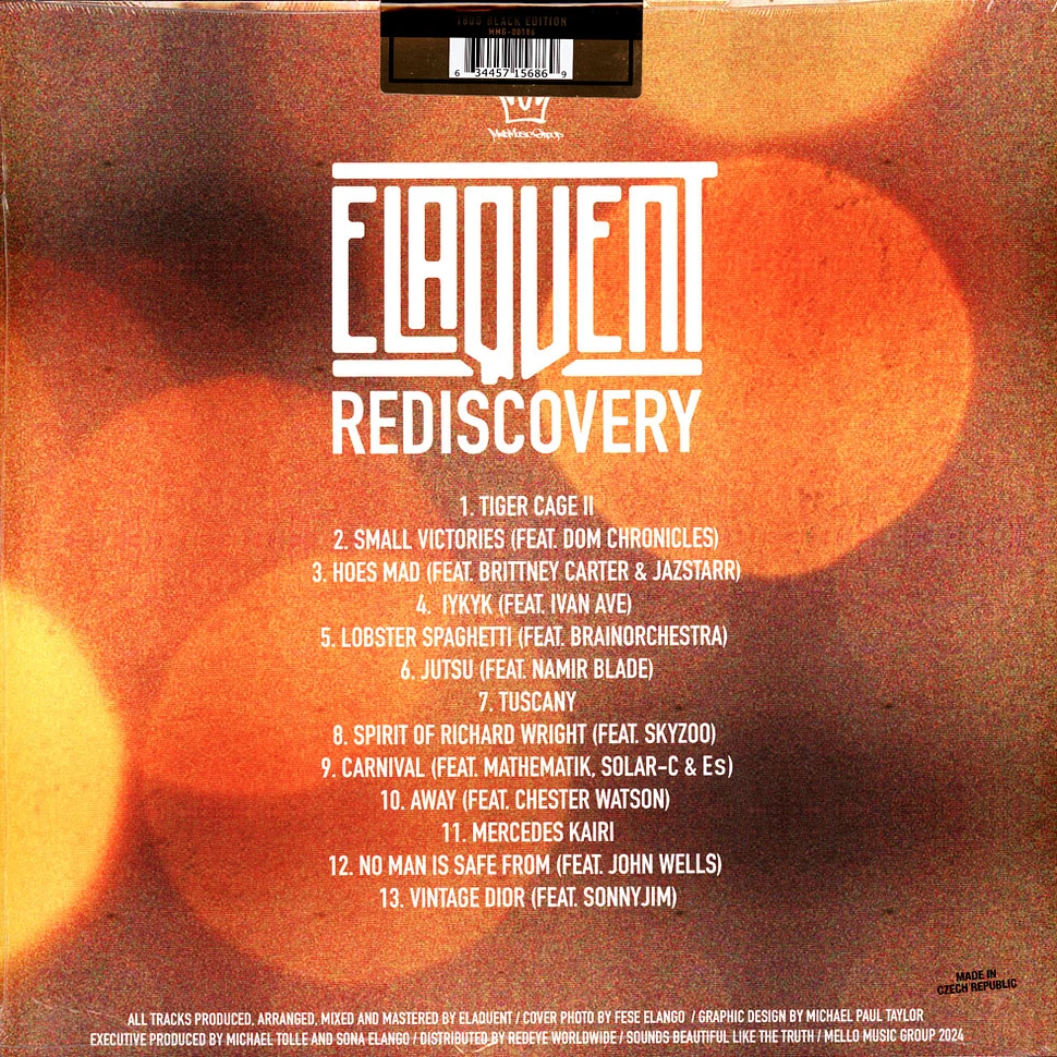 Elaquent - Rediscovery Black Vinyl Edition