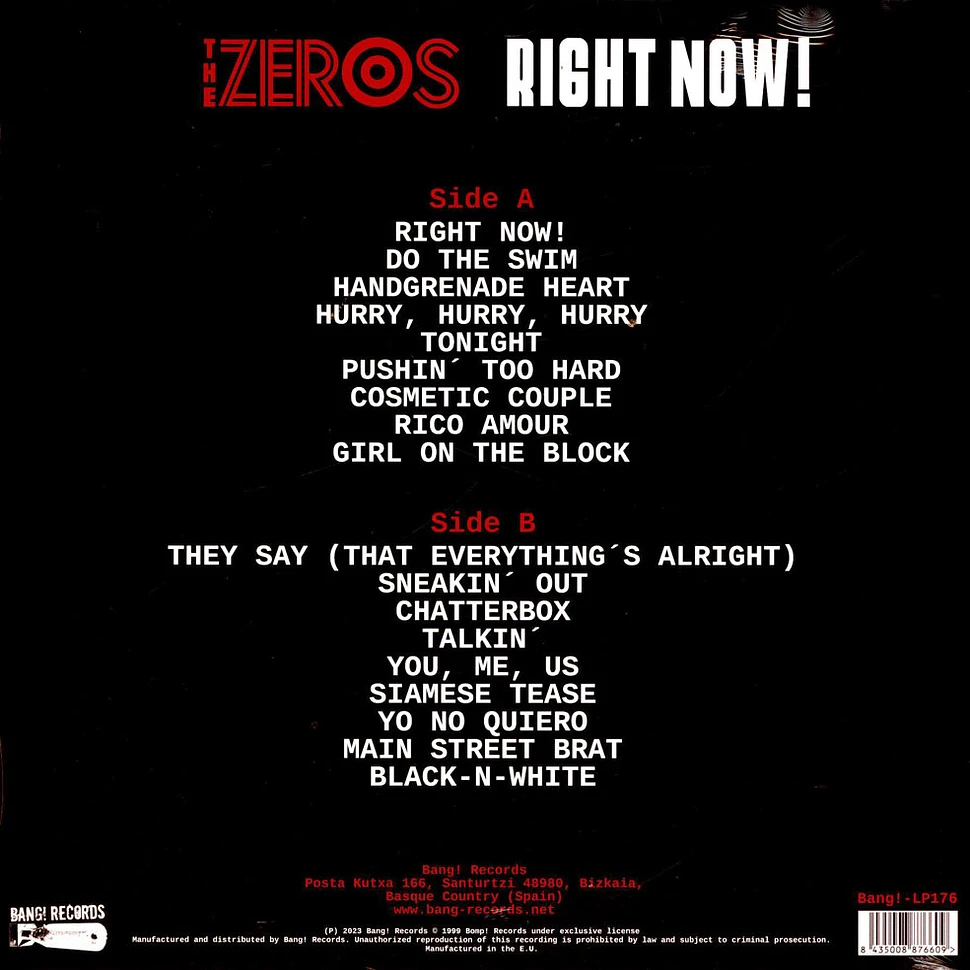 The Zeros - Right Now