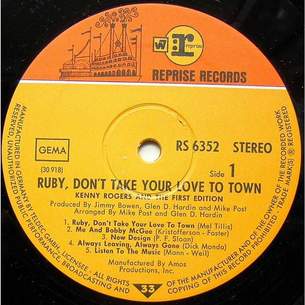 Kenny Rogers & The First Edition - Ruby, Don't Take Your Love To Town