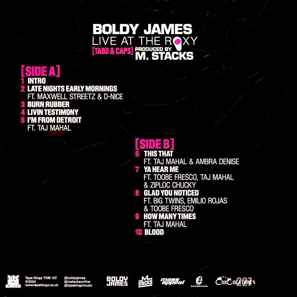 Boldy James X M. Stacks - Live At The Roxy