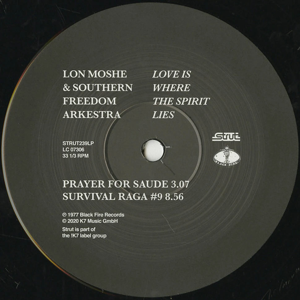 Lon Moshe & Southern Freedom Arkestra - Love Is Where The Spirit Lies