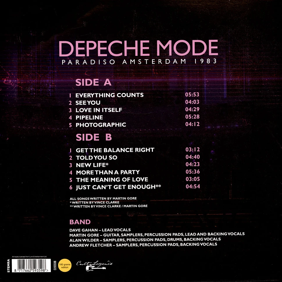 Depeche Mode - Paradiso Amsterdam 1983