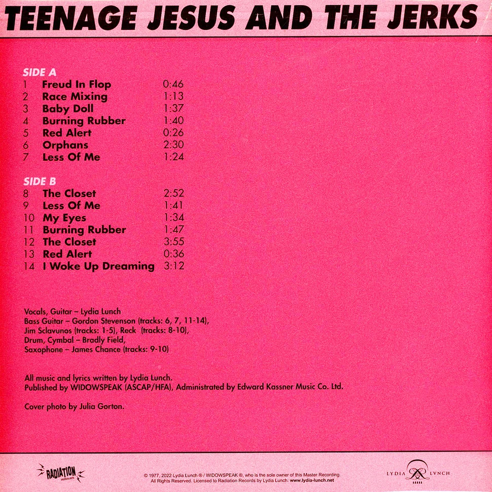 Teenage Jesus & The Jerks - Teenage Jesus & The Jerks Black Vinyl Edition