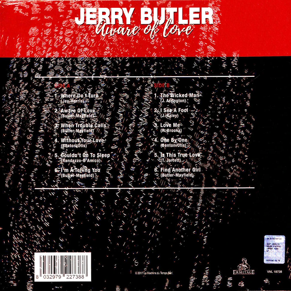 Jerry Butler - Aware Of Love