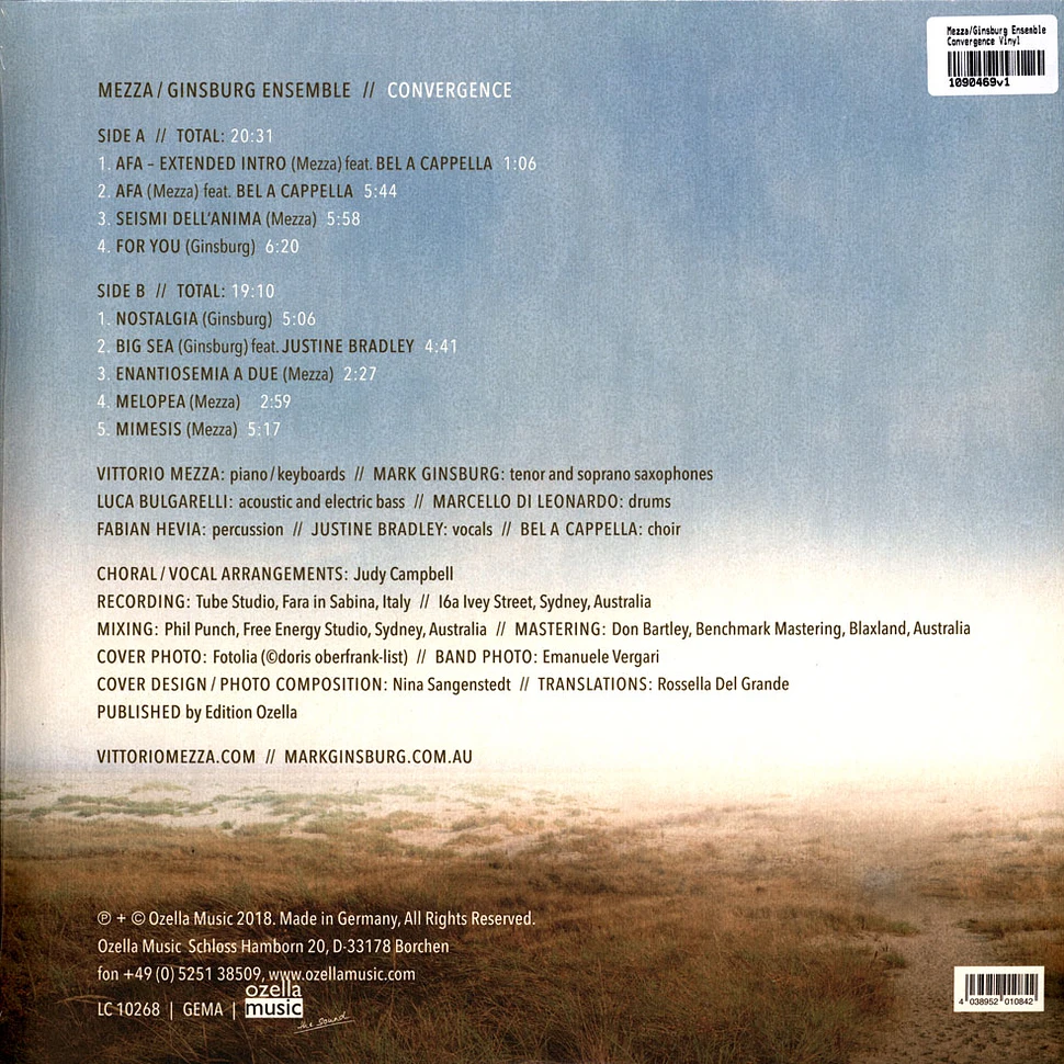 Mezza/Ginsburg Ensemble - Convergence Vinyl