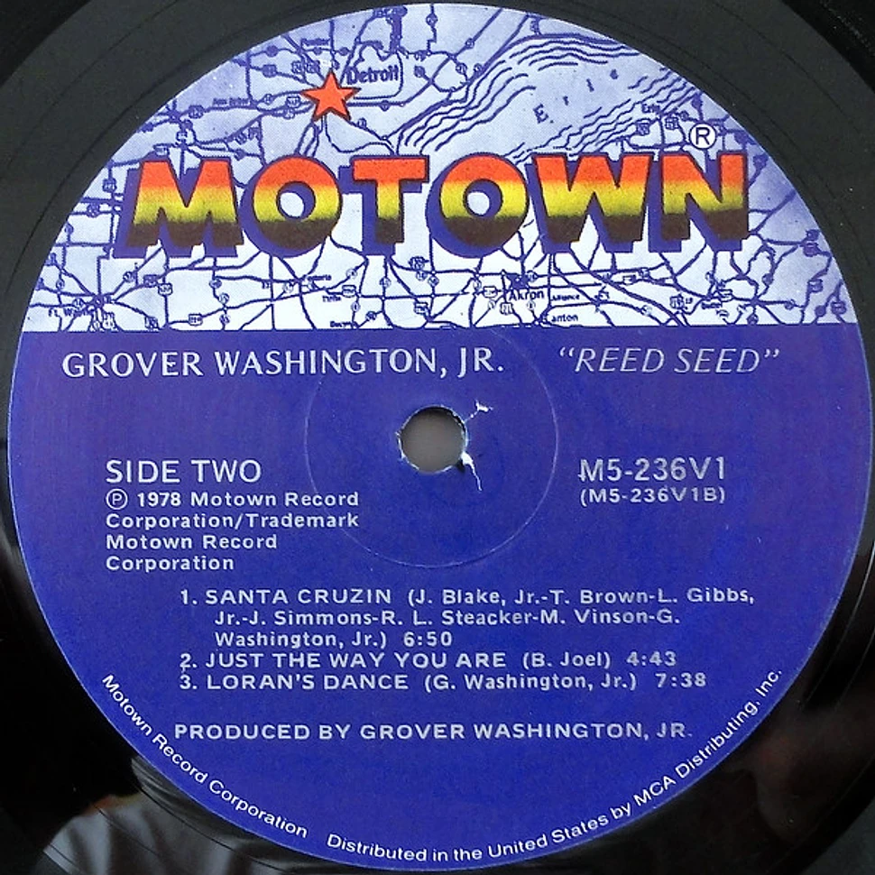 Grover Washington, Jr. Reed Seed Vinyl LP 1982 US Reissue HHV