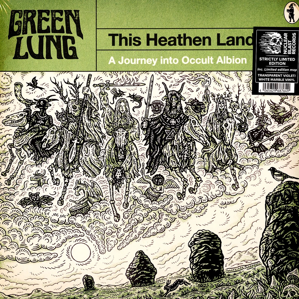 Green Lung - This Heathen Land Transparent Violet White Marble Vinyl Edition