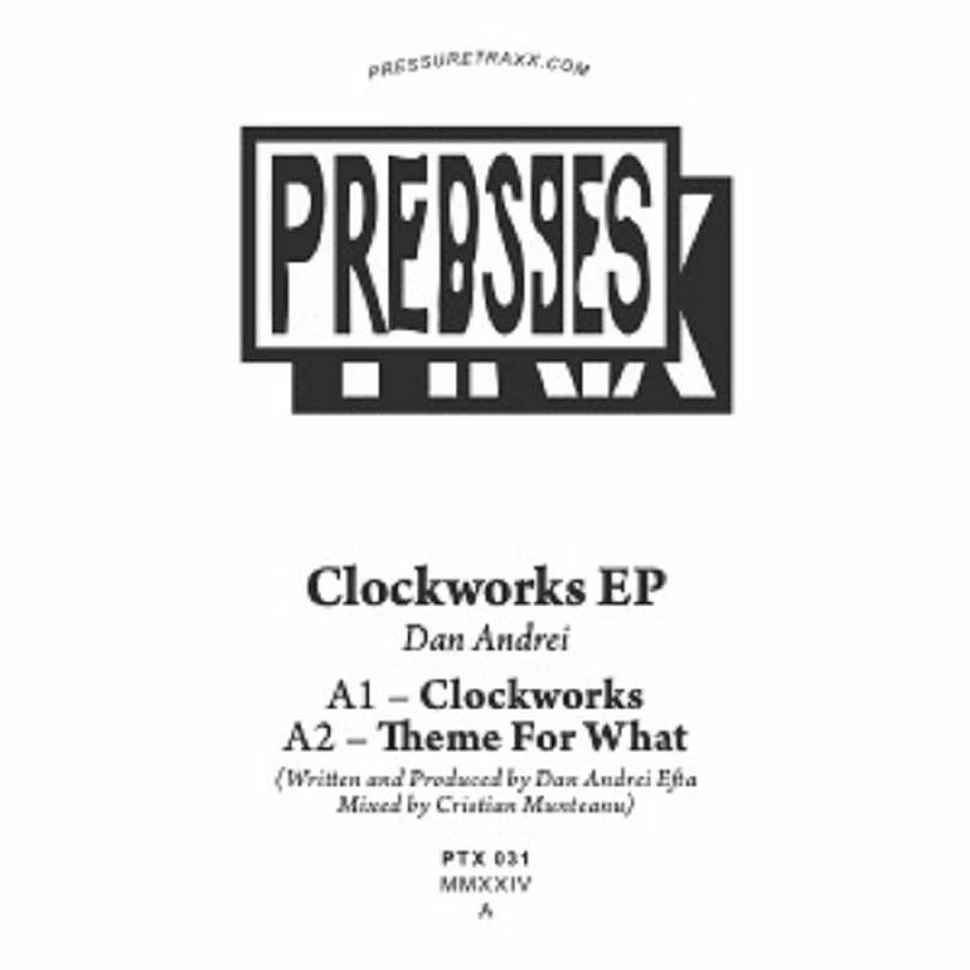 Dan Andrei - Clockworks EP