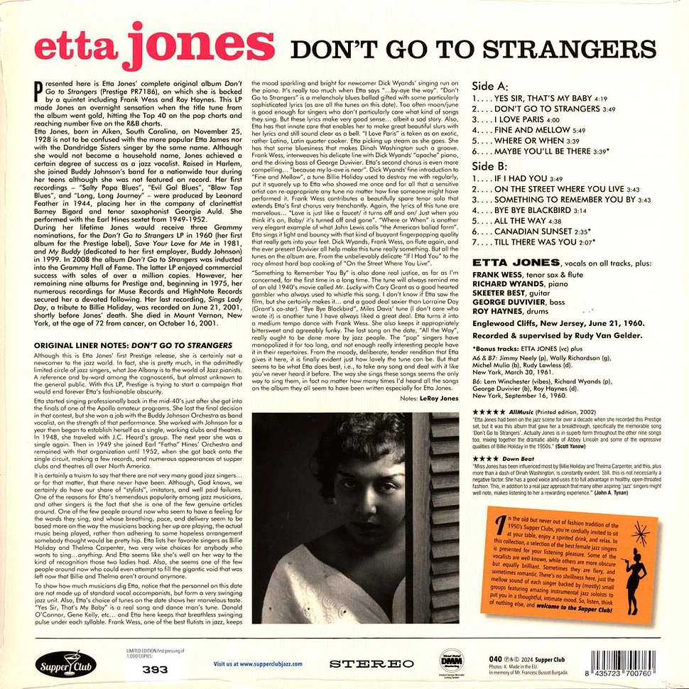 Etta Jones - Don't Go To Strangers