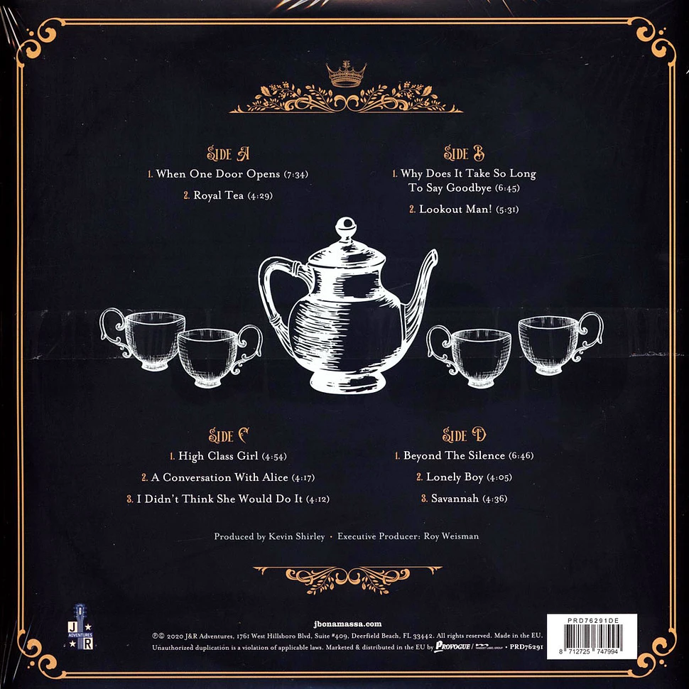 Joe Bonamassa - Royal Tea Transparent Vinyl Edition