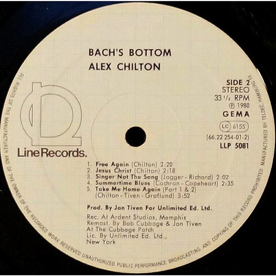 Alex Chilton - Bach's Bottom