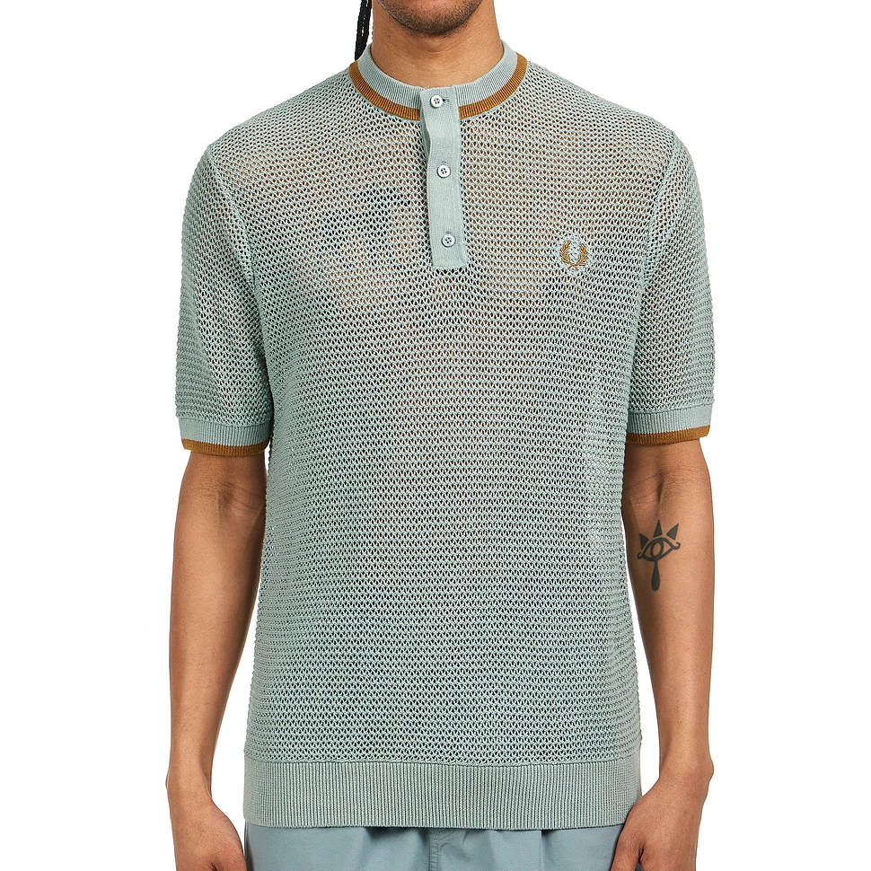 Fred Perry - Open Knit Henley Shirt