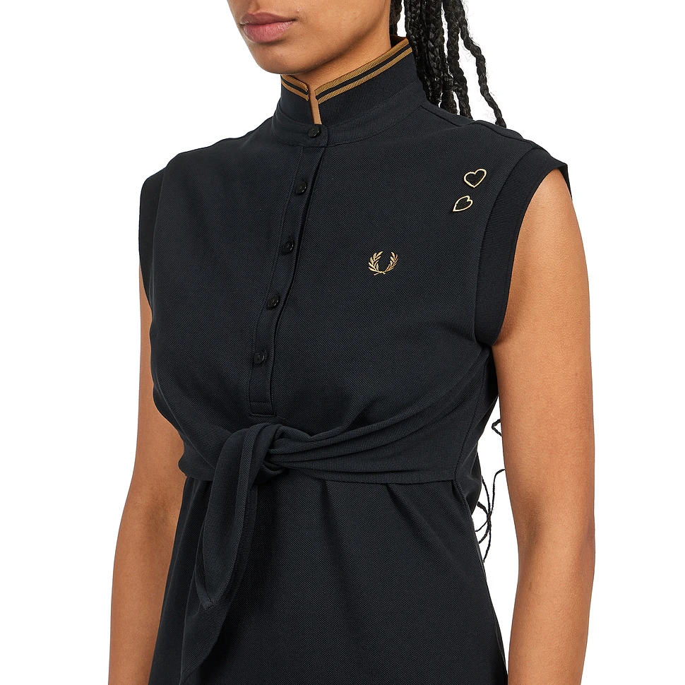Fred Perry x Amy Winehouse Foundation - Tie-Front Pique Dress
