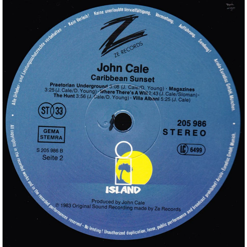 John Cale - Caribbean Sunset