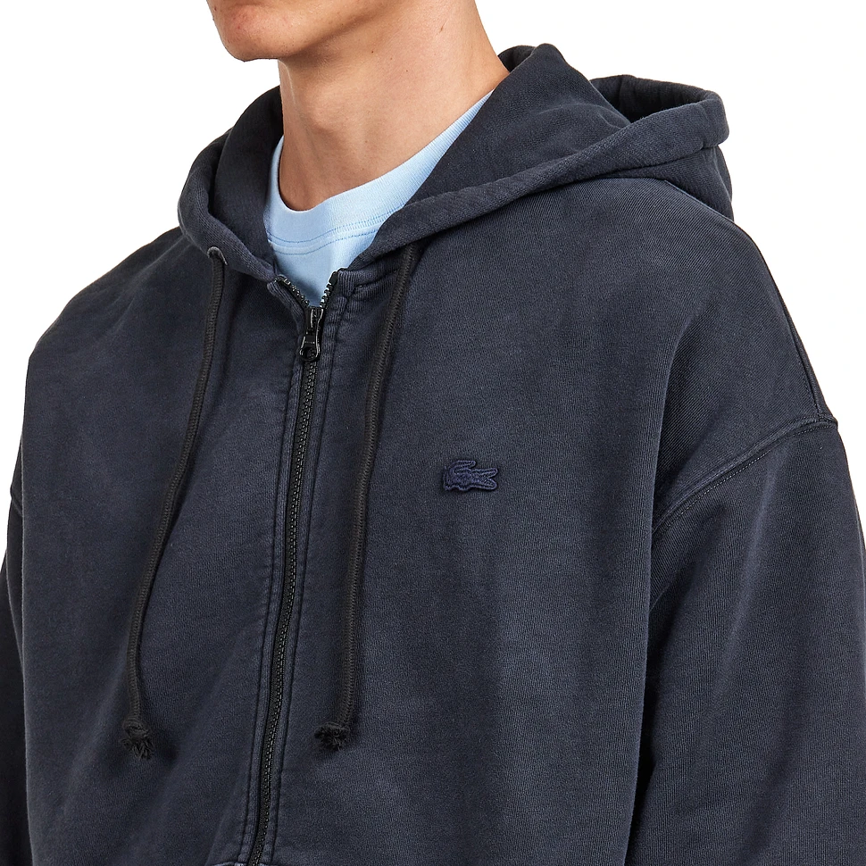 Lacoste - Washed Effect Fleece Hoodie