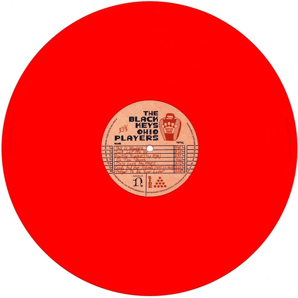 The Black Keys - Ohio Players Red Vinyl Edition