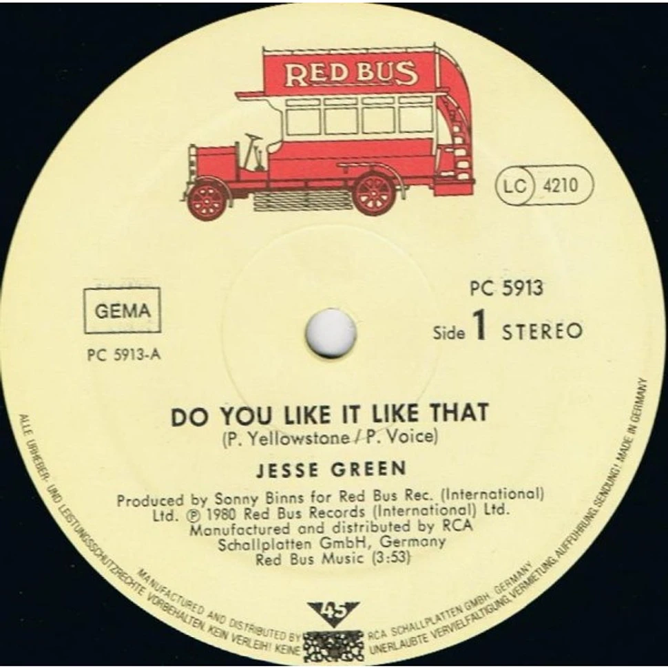 Jesse Green - Do You Like It Like That