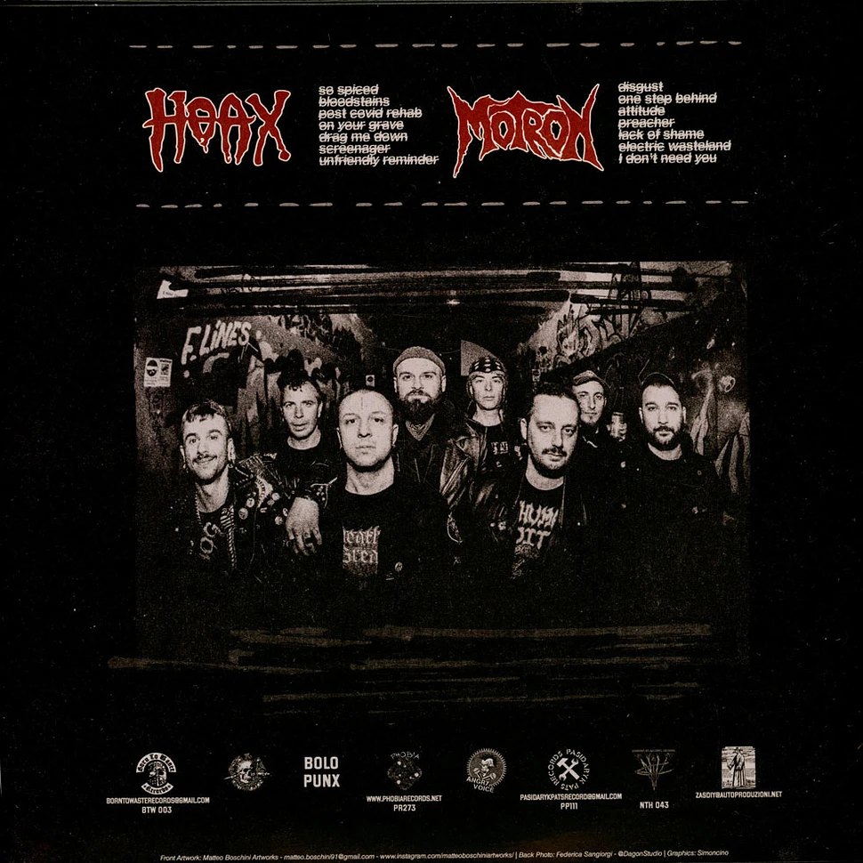 Hoax / Motron - All Over Again Black Vinyl Edition